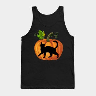 Cat in pumpkin Tank Top